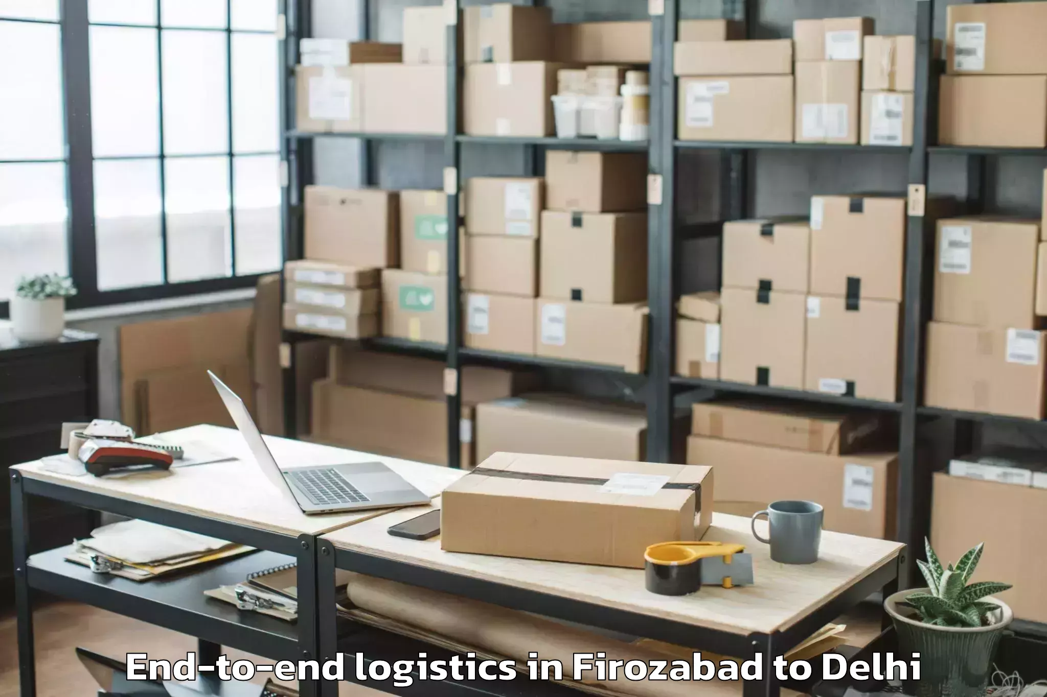 Top Firozabad to Unity One Mall Rohini End To End Logistics Available